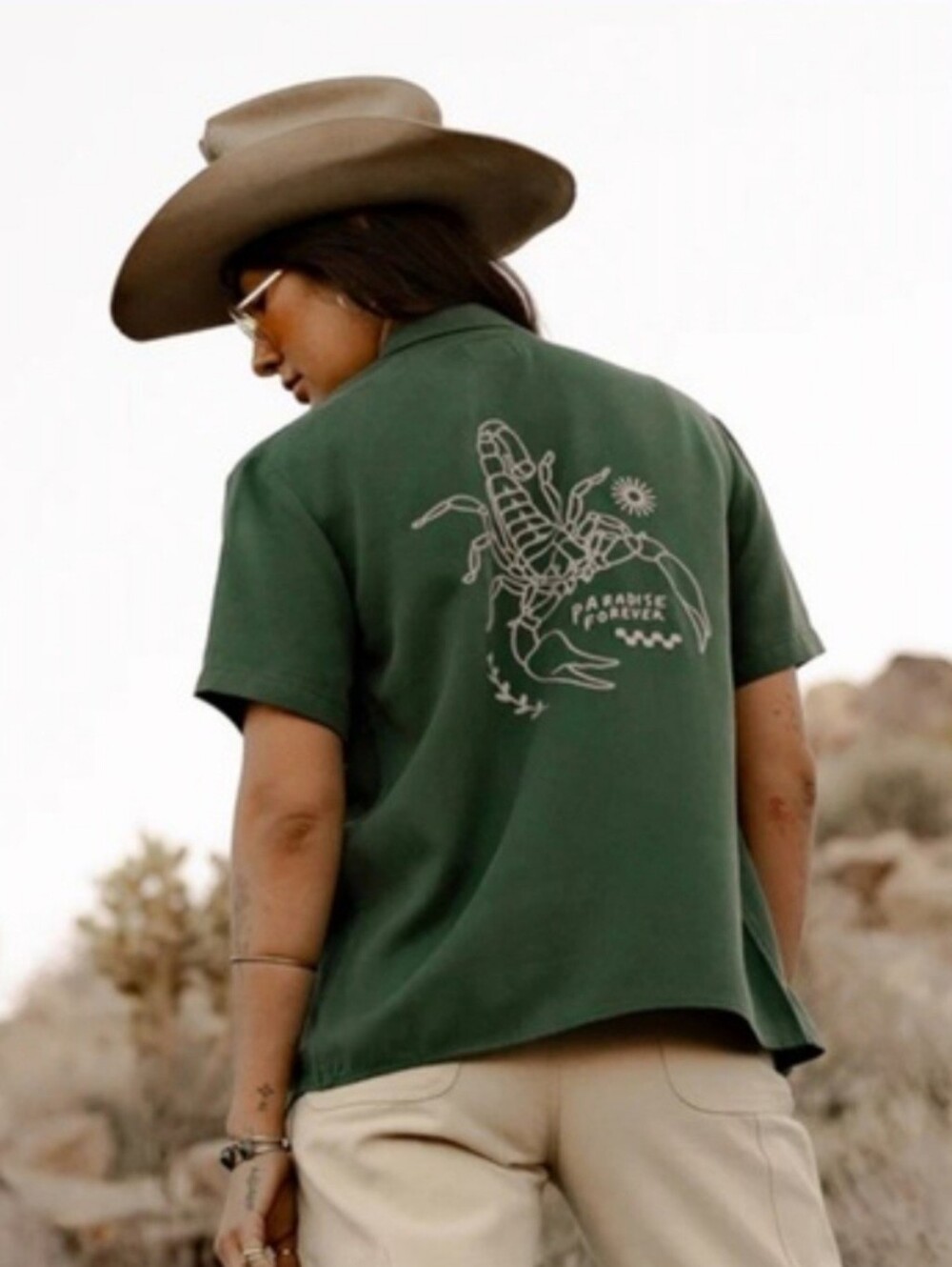 P&Co Scorpio Paradise Forever Bowling Shirt